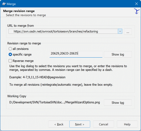 Reintegrate a branch